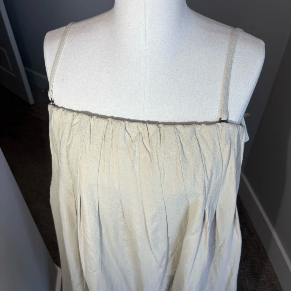 Free People NWT Sun Maxi Dress Wet Plaster Small Adjust/Remove Straps - Picture 5 of 11